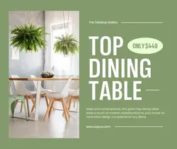 Dinner Table Product Display Facebook Post