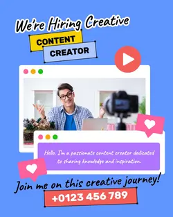 Work Activities Hiring Content Creator