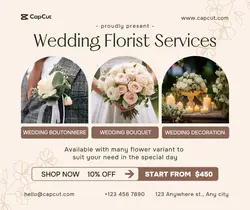 Wedding Florist Promotion Instagram  Portrait