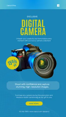 Electronic Digital Camera Sale Instagram Story