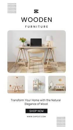 Wooden Furniture Product Promotion Instagram Story