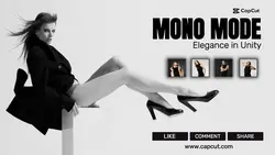 Fashion Product Display Facebook Monochromatic