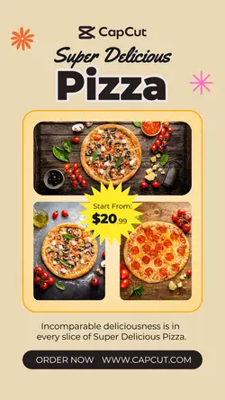 Super Delicious Pizza Instagram Story