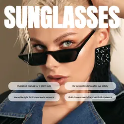 E-commerce Fashion Product Display Sunglasses Modern White