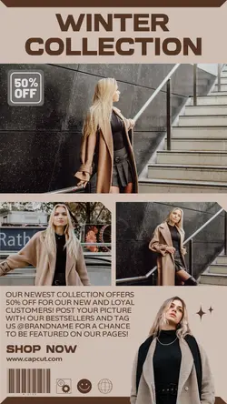 Winter Fashion Collection Instagram Story