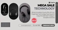 Mega Sale Technology Facebook App Ad