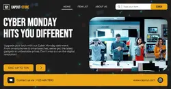 Cyber Monday Tech Sale Event Facebook Ad