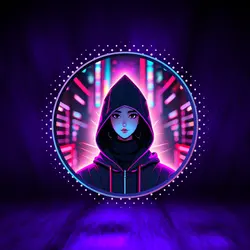 Non-marketing Instagram Profile Photo Neon Style