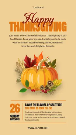 Happy Thanksgiving Instagram Story