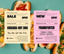 Foods&Hot Dog Branding Retro