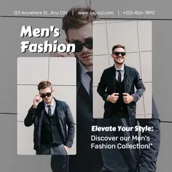 Men's Fashion Product Display