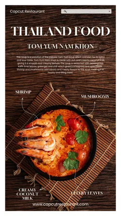 Thai Food Product Display Instagram Story