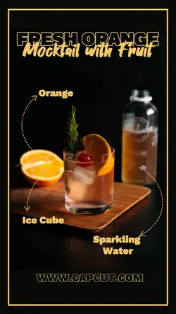 Food Mocktail With Fruit Instagram Story
