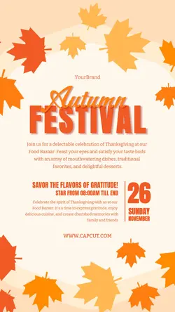 Happy Thanksgiving Instagram Story