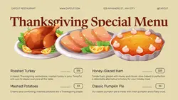 Thanksgiving Special Menu Twitter Post
