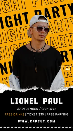 Party Music Night Instagram Story