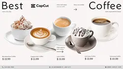 Food Coffee Menu Minimalist