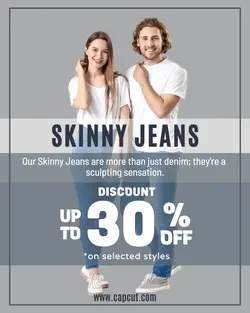 Fashion Skinny Jeans Promotion Instagram Portrait
