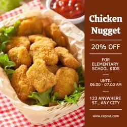 Chicken Nugget Promotion Instagram Post