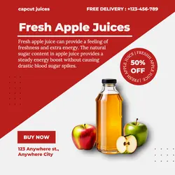 Food and Beverage apple juices  insta post