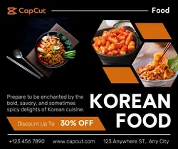 Korean Food Promotion Facebook Post