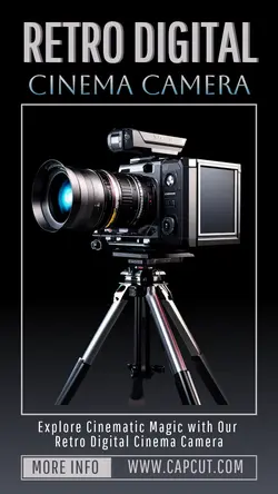 Electronic Cinema Camera Promo Instagram Story