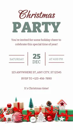 Christmas Party Instagram Story