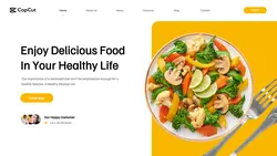 Healthy Food Salad Promotion Page