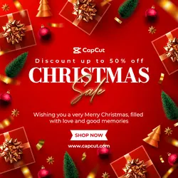 Merry Christmas Sale Template