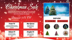 Christmas Sale Tree Promotion Twitter Post