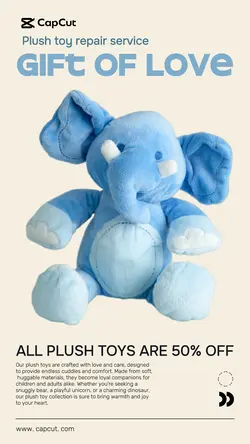 Services Discount event Plush toy Redesign