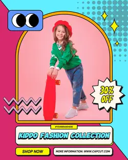 Fashion Brand Children New Item Instagram Post