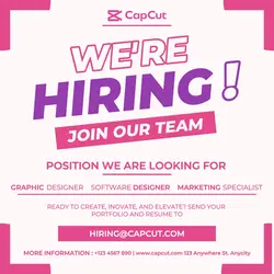 Business Hiring Promotion Social Media Post Flat Minimalis Modern