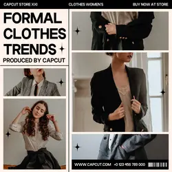 5 Multi-product Image Women's Clothes Formal Clothes Trends Product Display Instagram Post