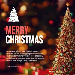 Merry Christmas Instagram Post