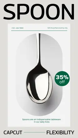 Foods & Beverage Spoon Show Minimalist