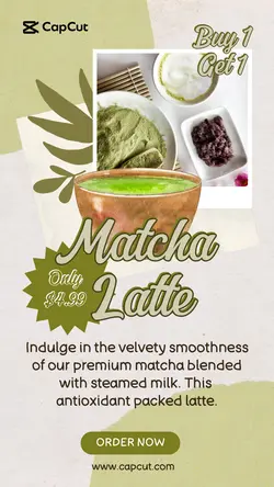 Cafe  Buy 1 Get 1 Instagram Story