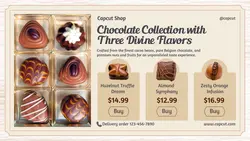 Food Chocolate Biscuit Product Display Twitter Post