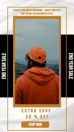 Fashion Sale Jacket n Hat Instagram Story