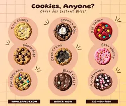 Food Cookies List Menu Facebook Post