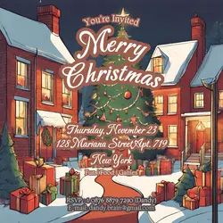 Christmas Day Invitation Linkedin Post