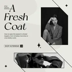 Gray Modern Minimalist Fashion Sale Instagram Post