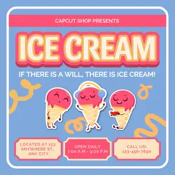 Ice Cream Shop Poster