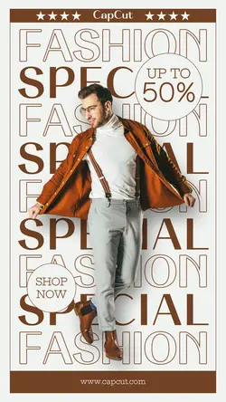 Fashion Industy Instagram story Brown Jacket