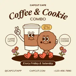 Coffee Cookie Food Promotion Instagram Post