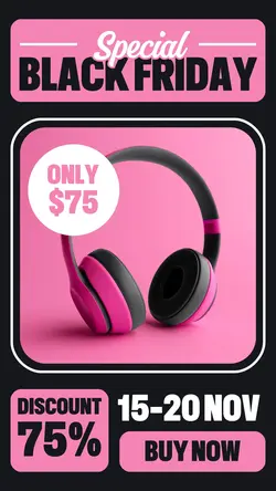 Black Friday Headset Promotion Instastory