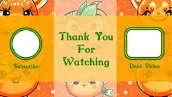 Non marketing Youtube Endscreen Cute Orange