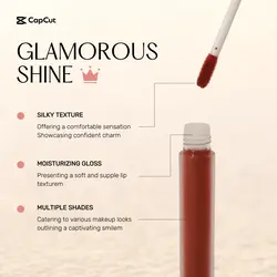 Cosmetics Bright lip gloss Function Minimalist