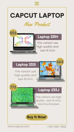 Electronic Laptop Instagram Story