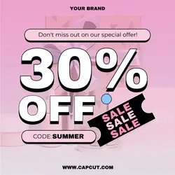 Fashion skin care promotion sales 